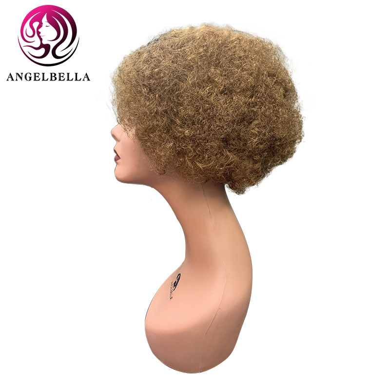 Plus grande perruque de poils de couleur personnalisée afro bouclées perruques de cheveux humains 