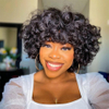 Livraison rapide Perruque Cheveux Humain Pixie Coup Wig Hoil Hair Wigs Human Hair Bob Wig Wig Afro Rose Curly Funmi Wigs