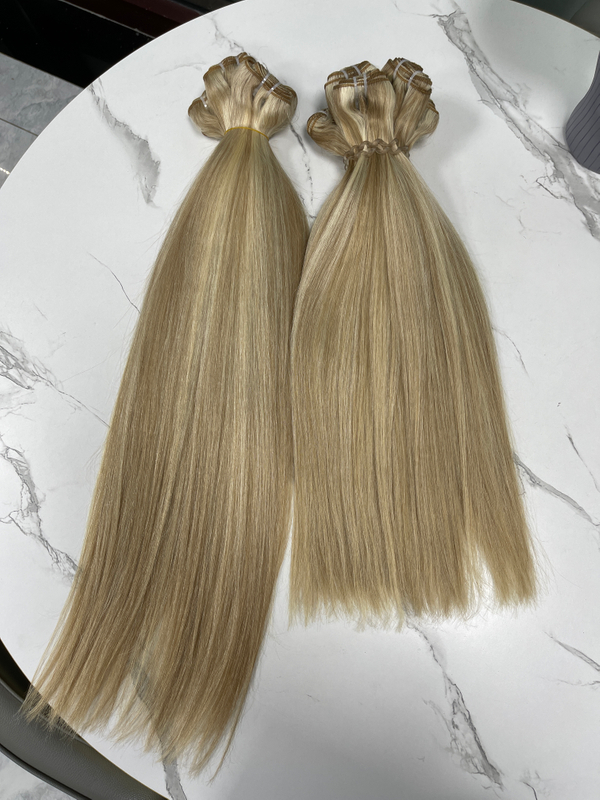 Angelbella 2022 # 16/60 beige blonde / blonde nano pointes humaines paquets de couleurs personnalisées