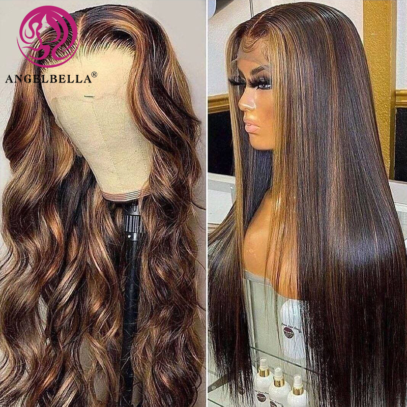 Angelbella DD Diamond Hair 13x6 HD HEUR HEIR LACE LACE LACE PERRONDE VENDANTS DE 30 pouces Cambodgiens cru sans glue sans glue.