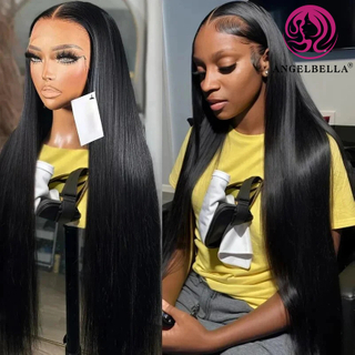 Angelbella Queen Doner Virgin Hair Brésilien Lace Front Perruque avant HD HD Lace Frontal Wigs Lace Front Human Heuvr