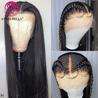 Angelbella Queen Doner Virgin Hair 13x4 Natural Wholesale 100 ％ Wigs avant de cheveux humains en dentelle complète sans glues sans glue pour femmes noires