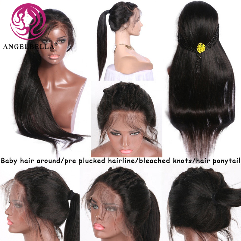 Angelbella Queen Doner Virgin Hair Natural 1B # 100% non transformé Brésilien Brésilien Bundles à cheveux humains 