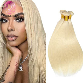 Angelbella Queen Doner Virgin Hair Blonde 613 Extensions de cheveux Huamn bruts