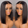 En gros 13x4 Natural Black Vietnam Human Human Human Lace Lace Lace Front Wig Straitement Bob dentelle Bob Frontal Wigs for Black Women