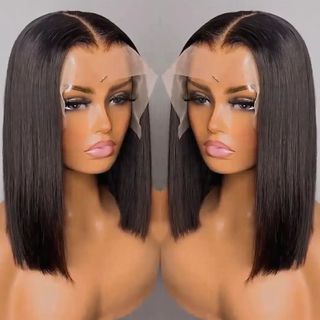 En gros 13x4 Natural Black Vietnam Human Human Human Lace Lace Lace Front Wig Straitement Bob dentelle Bob Frontal Wigs for Black Women