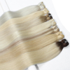 En gros 100% de cheveux vierges brutes cuticules alignées en os droit des styles attachés à main moelle 