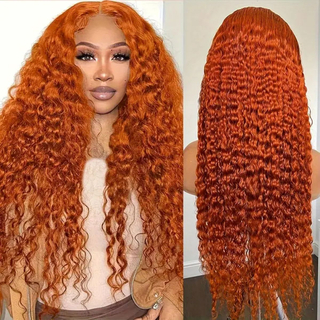 Perruques transparentes brésiliennes de 30 pouces perruque frontale en dentelle 13x4 1800% densité des cheveux de ginge