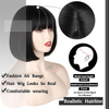 Machine complète Bob Straight Bob avec Bang pour les femmes 8 10 12 14 16 pouces