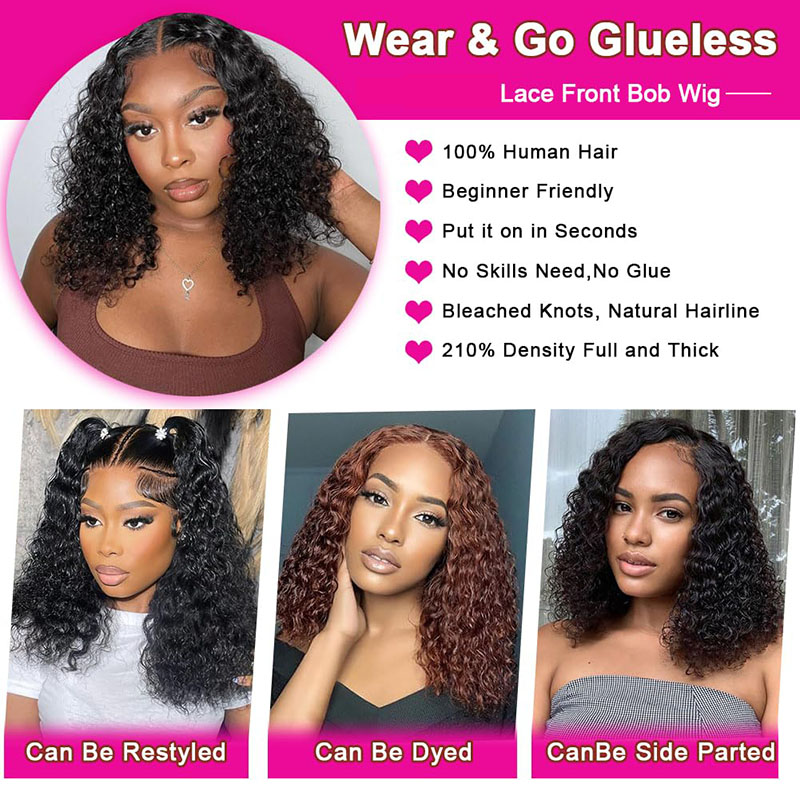 Perruque à vague profonde Remy Hair Part Lace Wig Pré-cueillette de dentelle de cheveux humains Wiigs