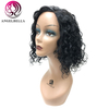 Perruque à vague profonde Remy Hair Part Lace Wig Pré-cueillette de dentelle de cheveux humains Wiigs