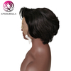 Real Natural Black Human Hair Wigs pour les ventes 