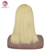 Blonde honey droit 613 # Long Bob Wig pour les femmes 180 Densité brute Vierge Hair Full Lace Fermeure Wig