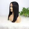 16inch Fermeture en dentelle Bob Wig T partie droite 4x4x1 Cheveux humains