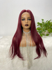 Angelbella Hair Straight Burgundy 99J Human Hair Wigs