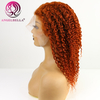 Jerry Curly Human Hair Wigs Ginger Orange