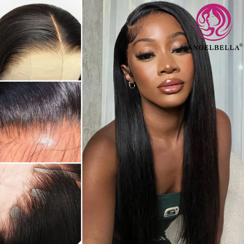Angelbella Queen Doner Virgin Hair 13x4 Vietnamien Wig sans glue sans glue HD HD Lace Front Lace Wig