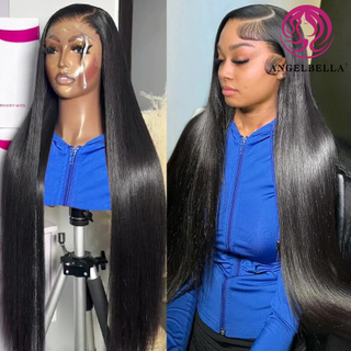 Angelbella Queen Doner Virgin Hair Cuticule Aligned Hair Hd Lace Wigs Transparent Weshless Full Full Full HD Lace Wigs