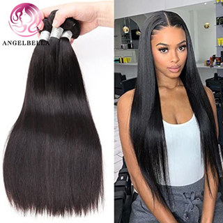 Angelbella Queen Doner Virgin Hair Brésilien Couleur naturelle 100% non transformée des faisceaux de cheveux humains crus. 