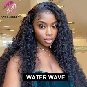 Angelbella DD Diamond Hair Wholesale 100% Human Hair Wigs Water Wave HD Lace Lace Front Pernues pour les femmes noires