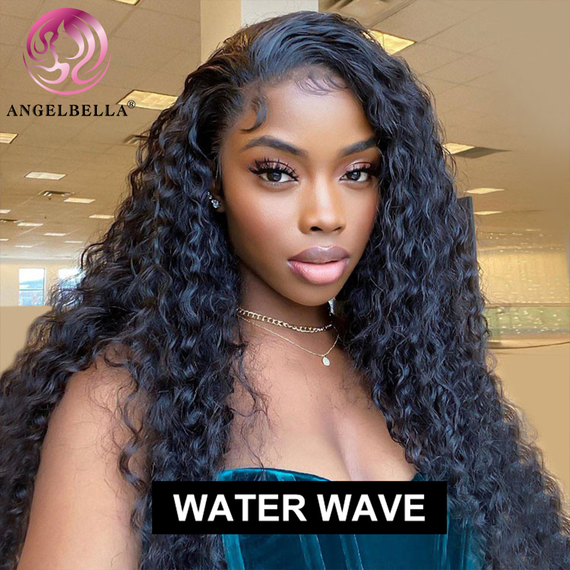 Angelbella DD Diamond Hair Wholesale 100% Human Hair Wigs Water Wave HD Lace Lace Front Pernues pour les femmes noires