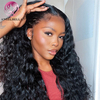 Angelbella dd Diamond Hair 13x4 Lace Front Wig Fave Deep Waveless Présineux sans cueillette