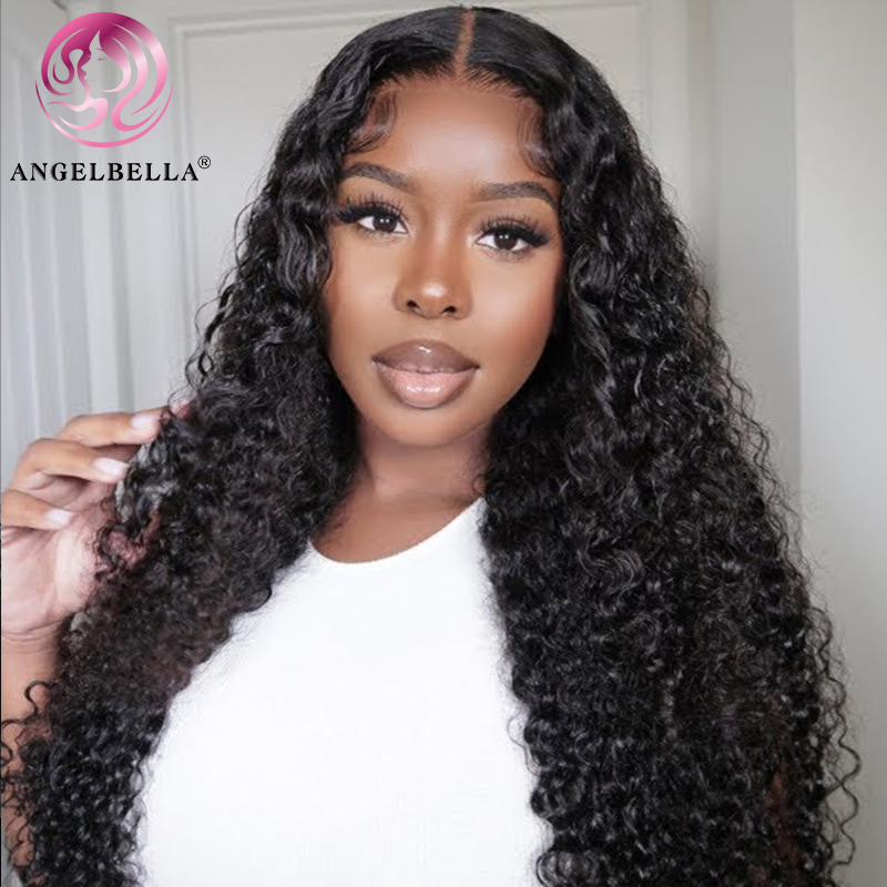  Angelbella Queen Doner Virgin Hair Wholesale13x4 Deep Wave HD Lace Brésilien Human Hair Wig