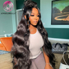 Angelbella Queen Doner Virgin Hair 13x4 Black Body Wave HD Lace Frontal Human Hair Wigs