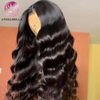 Angelbella Queen Doner Virgin Hair 13x4 Body Wave Swiss Transparent Transparent Perreaux avant en dentelle HD 