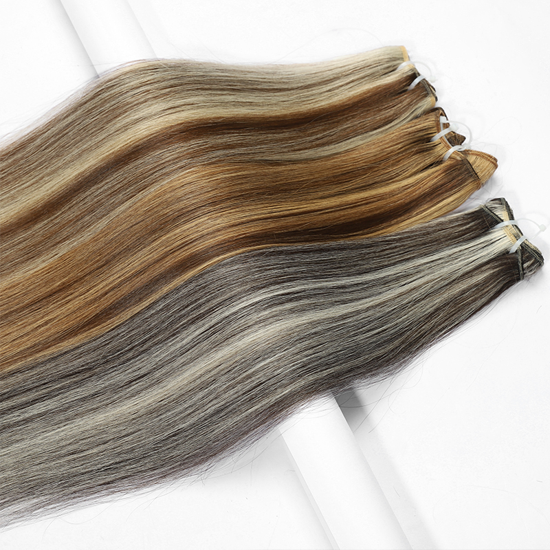 Extensions de cheveux vierges brutes en gros 100% Vierge crue Vierge brésilien Brésilien Brésilien Trade à main attachée Style naturel aligné