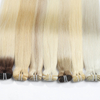 En gros 100% de cheveux vierges brutes cuticules alignées en os droit des styles attachés à main moelle 