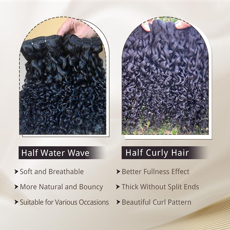 Vente en gros Pixie Curly Bundles Cheveux humains Vague d'eau Bundles de cheveux humains 8-40 pouces Bundles Kinkycurly Vague d'eau avec extrémité bouclée en spirale 100% Extensions de cheveux vierges crus