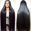 Brésilien 13x4 perruques de cheveux humains droits 180% densité HD HD Perruques avant en dentelle suisse transparente pour femmes noires