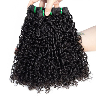 100% bundles de cheveux humains Super double dessin au givre vietnamien Pixie à cheveux bouclés Prix en gros bon marché