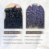 Pixie Curly Bundles Cheveux humains vague d'eau Bundles de cheveux humains 8-24 pouces Bundles Kinkycurly Tissage rapide vague d'eau avec extrémité bouclée en spirale 100% extensions de cheveux vierges crus