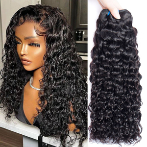 Angelbella en gros en gros bruts brésiliens double dessin de la trame de trame d'eau extensions de cheveux du vendeur