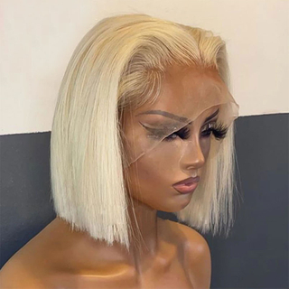 Transparent 613 Blonde blonde Pernues avant pour les femmes noires Remy Brésilien brésilien perruques de cheveux humains