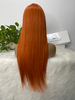 Ginger orange en dentelle avant perruques humaines Pré-cueillets droits 13x4 13x6 en dentelle HD Cheveux humains frontaux perruque de ginge