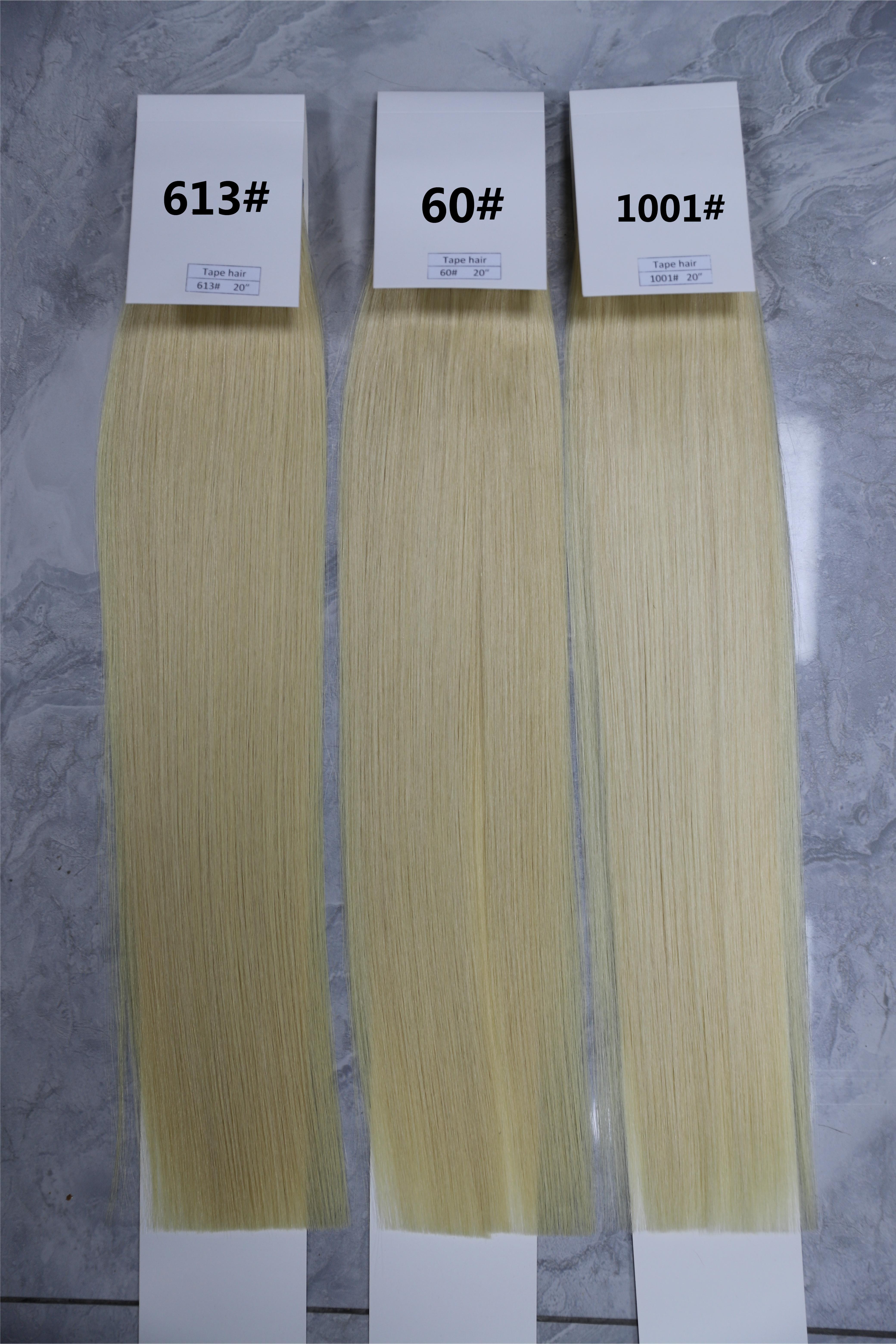 Bande dans les extensions de cheveux 20 pouces 40pcs 100g bande droite dans les extensions de cheveux humains