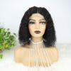 Brésilien Short Bob Human Heugs Wigs Middle Part Deep Wave Natural