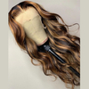 Body wave mettant en évidence les perruques avant en dentelle des cheveux humains