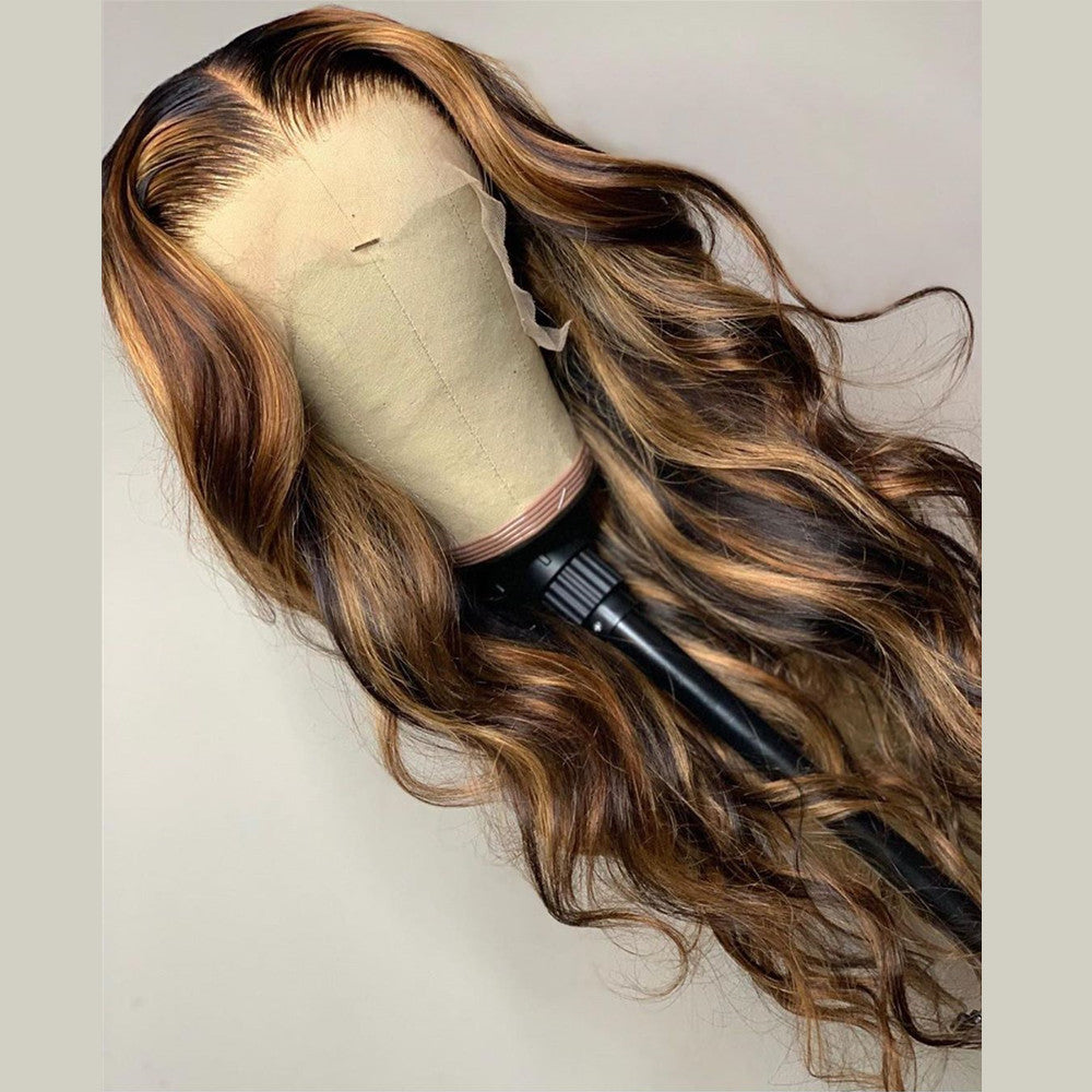 Body wave mettant en évidence les perruques avant en dentelle des cheveux humains