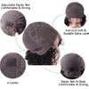 14inch Bob courte Bob Wigs 4x4 Fermeture en dentelle perruques Brésilien Curly Wave Human Heum