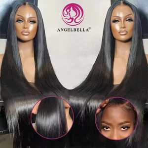 Angelbella Queen Doner Virgin Hair13x6 Raw Indian Hairless Wesh sans glueless HD Full Hd Lace Frontal Wigs