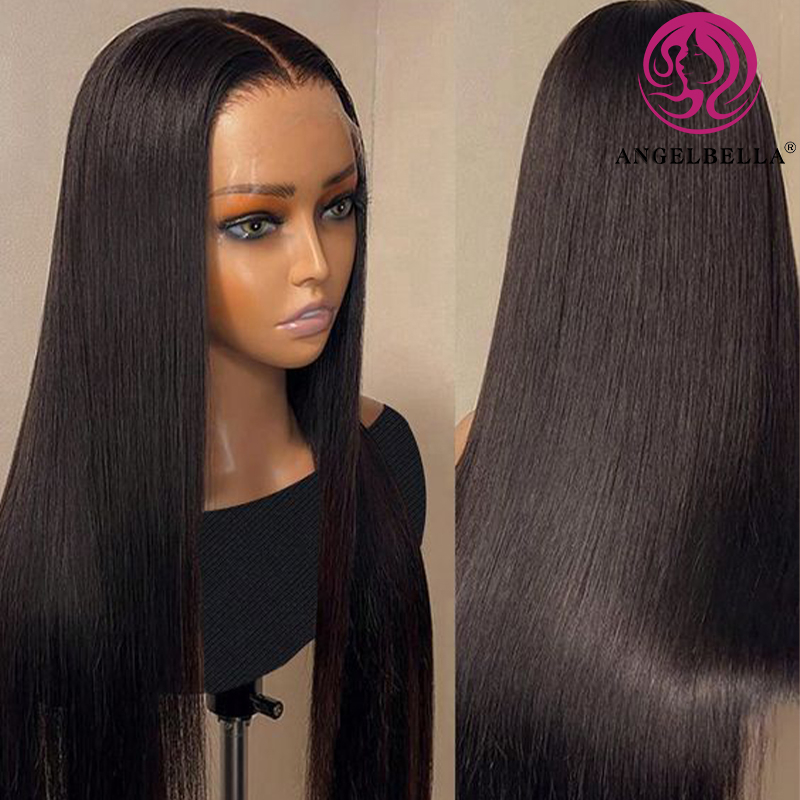 Angelbella Queen Doner Virgin Hair 13x4 Vietnamien Wig sans glue sans glue HD HD Lace Front Lace Wig
