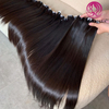 Angelbella Queen Doner Virgin Hair Straitement Natural 1B # Cuticule brute Alignement des poils humains Poules de cheveux