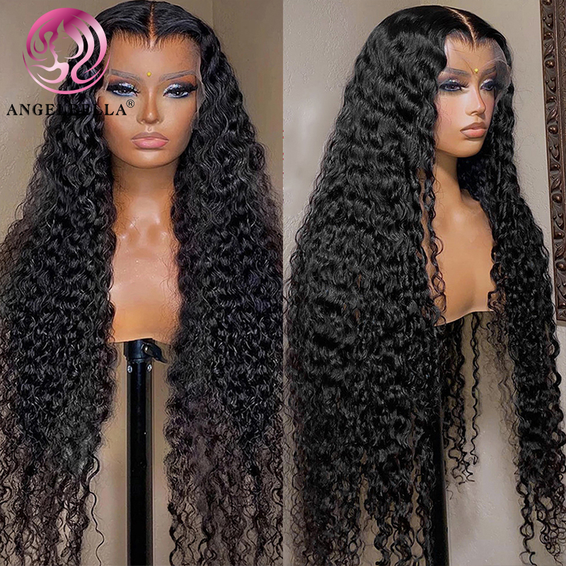 Angelbella dd Diamond Hair 13x4 HD Lace Frontal Deep Wave Human Hair Wig