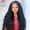 Angelbella dd Diamond Hair 13x4 Lace Front Wig Fave Deep Waveless Présineux sans cueillette