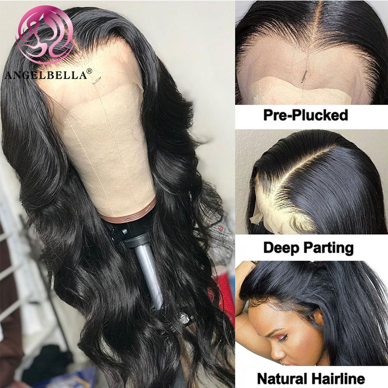 Angelbella DD Diamond Hair 13x4 Body Wave Lace Lace Wig Front Real Human Hair Wigs Wholesale