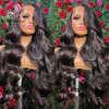 Angelbella Queen Doner Virgin Hair Body Wave Human Human 13x6 Transparent HD en dentelle Pernues avant